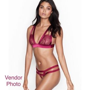 Victoria’s Secret Very Sexy Luxe Banded Cheekini Panty (Magenta, XL)